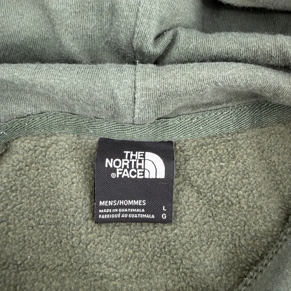 The North Face Mens Half Dome Pullover Hoodie Olive Green Large Fleece Hoodie